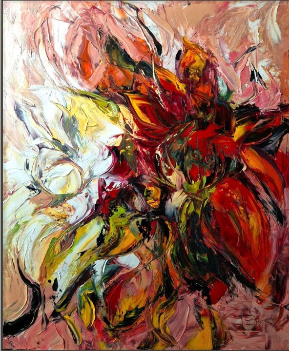 RUDDY FLOWER 绘画, 23.6x19.7 in