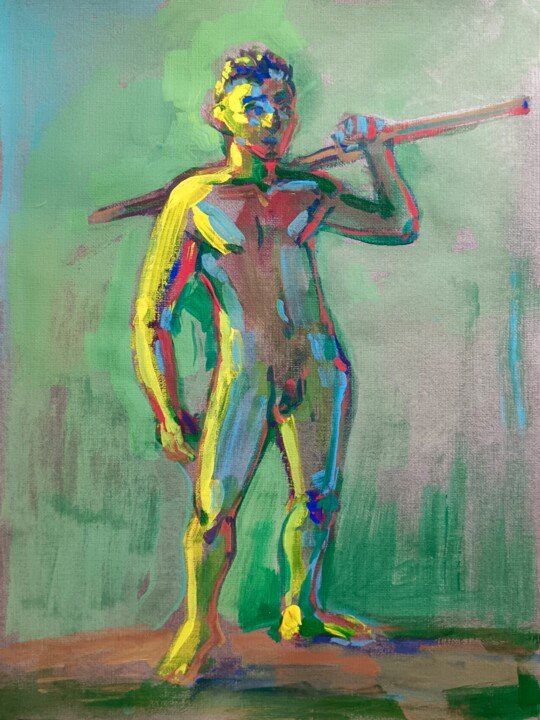 The man Pittura, 11,2x8,2 in