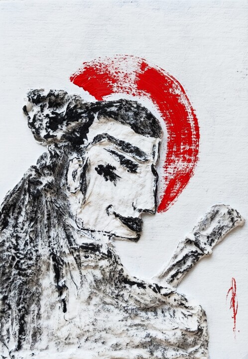 Samurai 绘画, 8.3x5.9 in