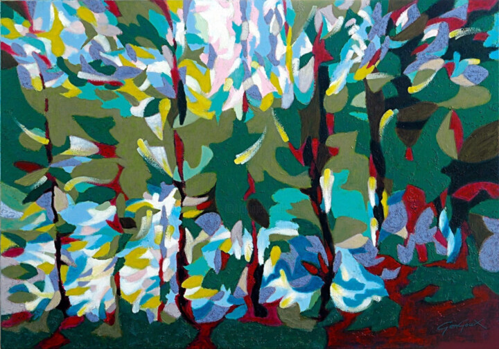 Birds Painting, 27.6x39.4 in