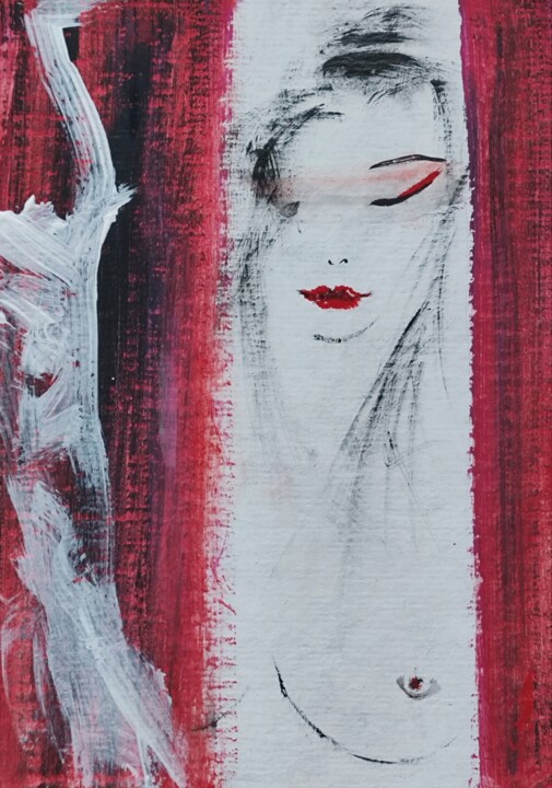 Anticipation Painting, 8.3x5.8 in