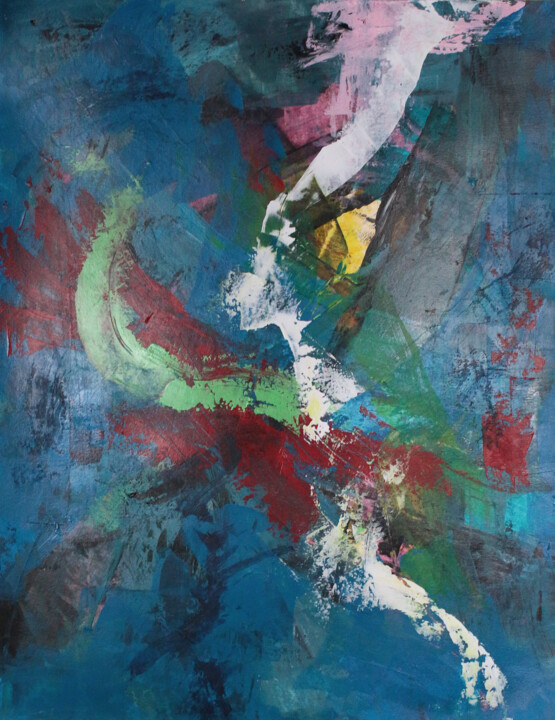 Painting titled "Simplizität" by Peter Kilb, Original Artwork, Acrylic