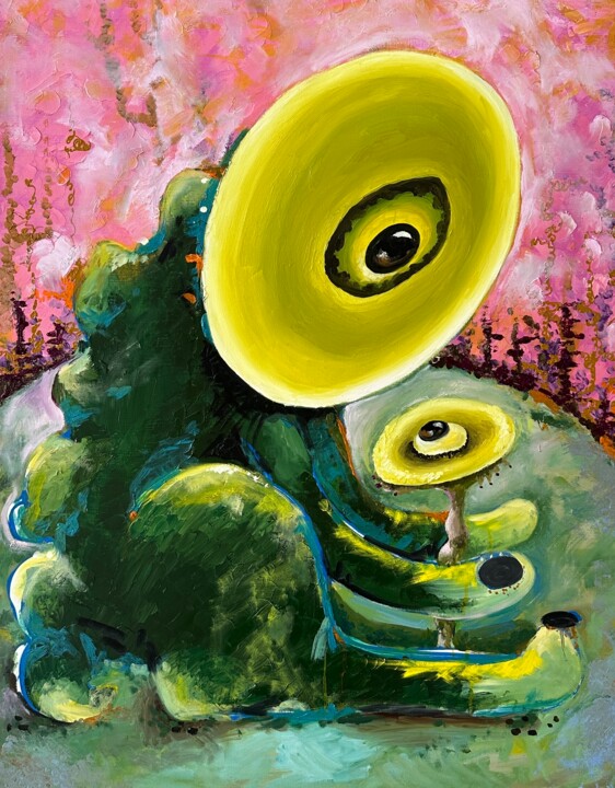 Watchman Two Painting, 39.4x31.5 in