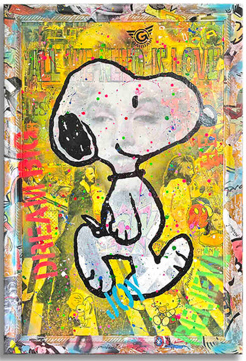 About Snoopy 绘画, 45x29 in