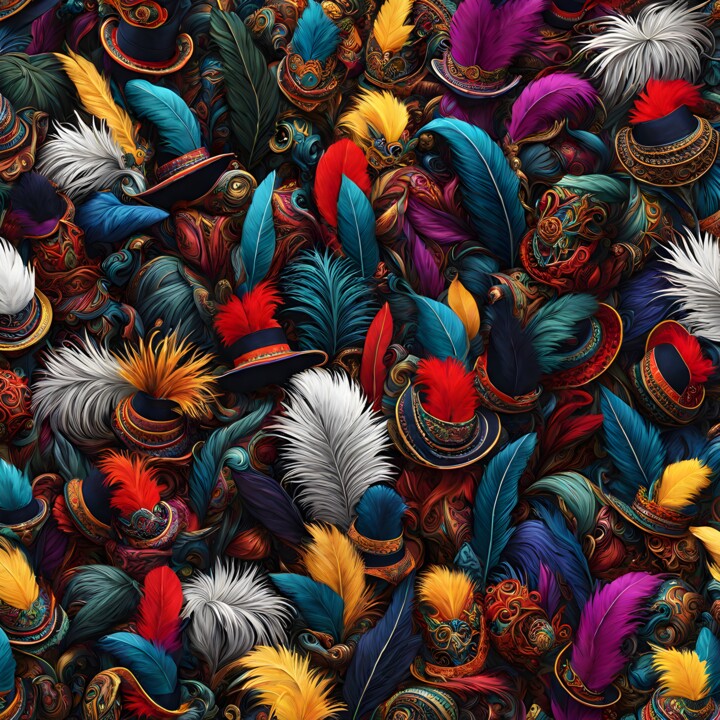Chapeaux de Plumes 数字艺术