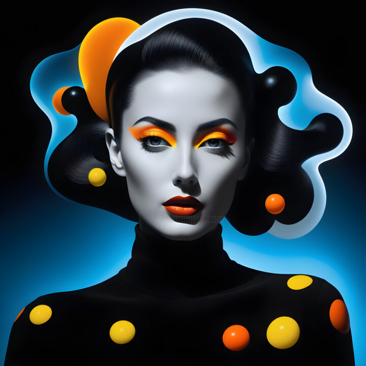 Polka Dots 数字艺术, 27.6x27.6 in