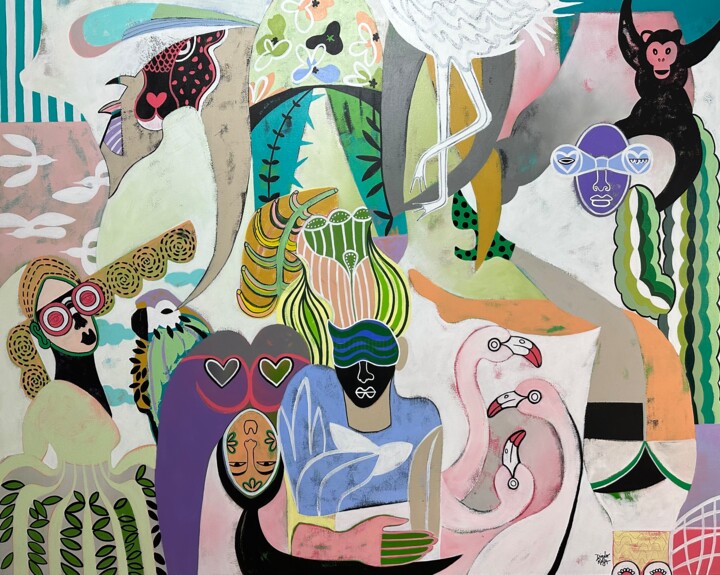 We love the jungle Pittura, 48x60 in