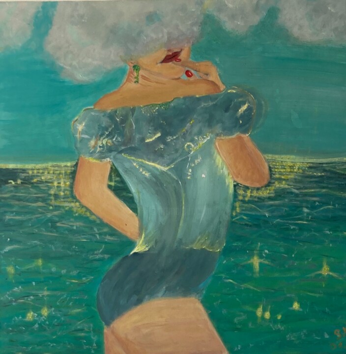 Peinture intitulée "Dream" par Sandy Madar, Œuvre d'art originale, Acrylique