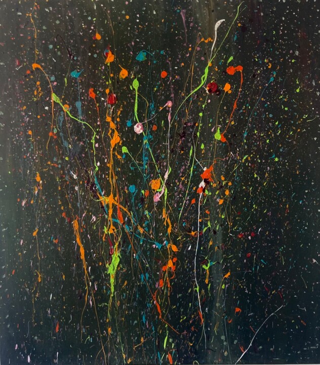 Peinture intitulée "Sparkle ✨" par Sandy Madar, Œuvre d'art originale, Acrylique