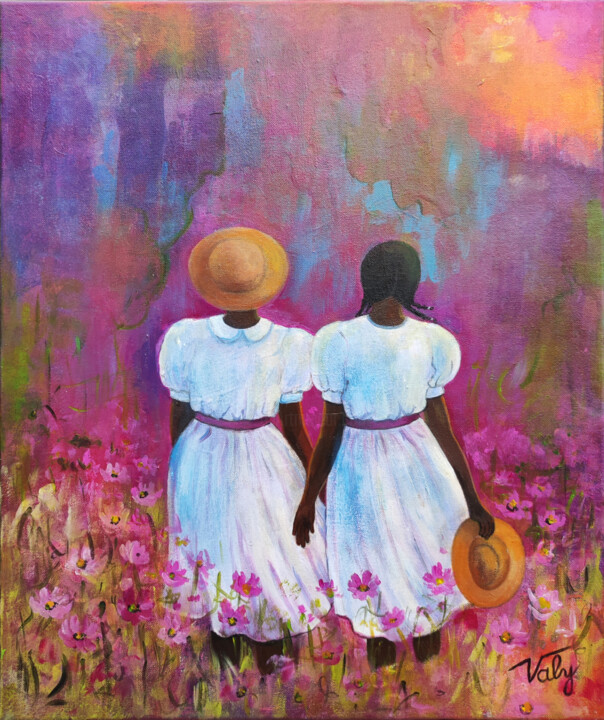 La couleur pourpre 绘画, 21.7x18.1 in