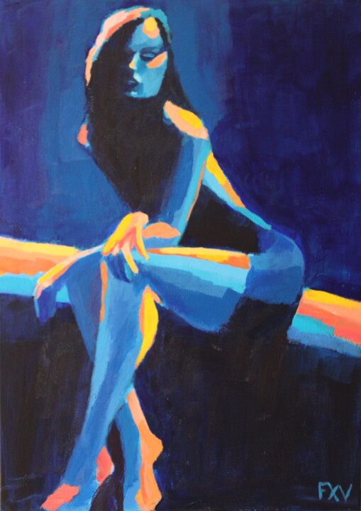 Au bout de la Nuit 绘画, 27.6x19.7 in