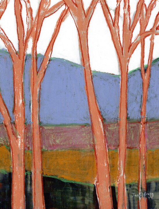 Holiday Hideaway Blue Hill Edition 绘画, 14x11 in
