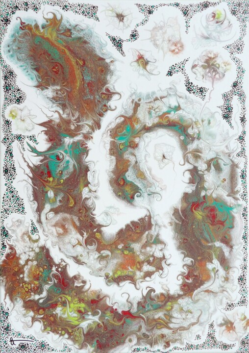 Ver luisant 绘画, 21.7x15 in