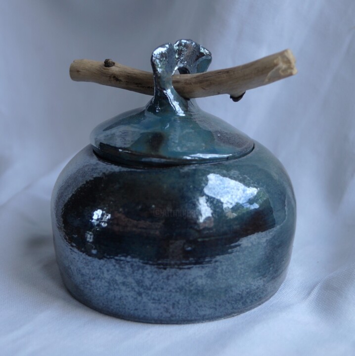 Boîte bleue Heykel, 3,9x4,7 in