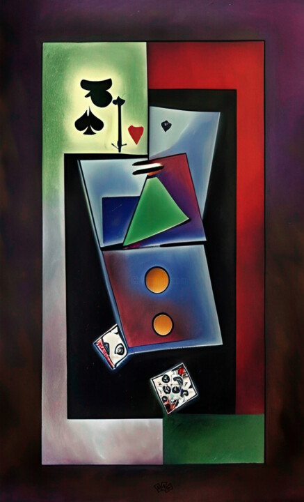 Magic card 绘画, 52x31.5 in
