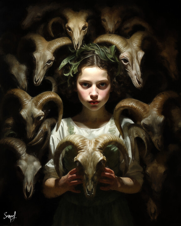 The Girl Who Was...Goat 数字艺术