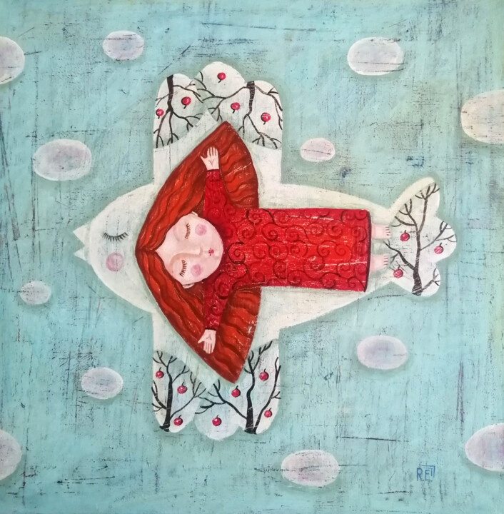 Weightlessness 绘画, 19.7x19.7 in