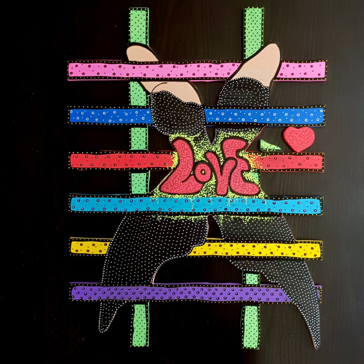 Love against the machine Heykel, 31,5x23,6 in