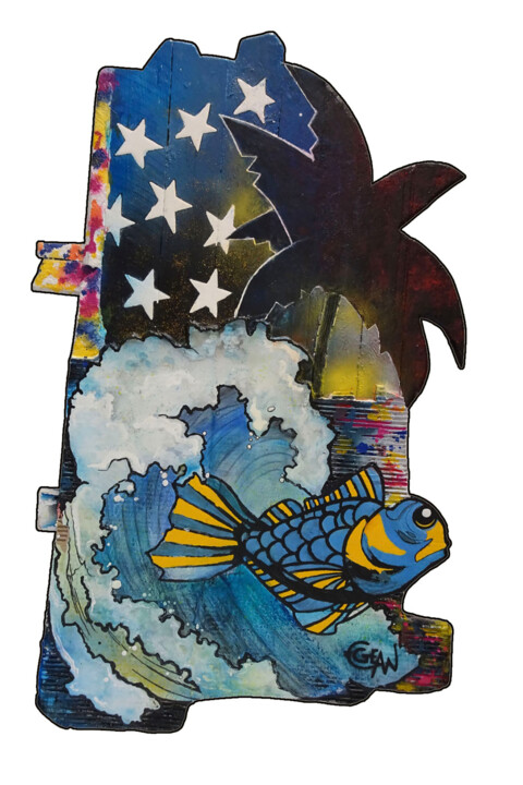 LE GOBY 绘画, 46.9x29.5 in