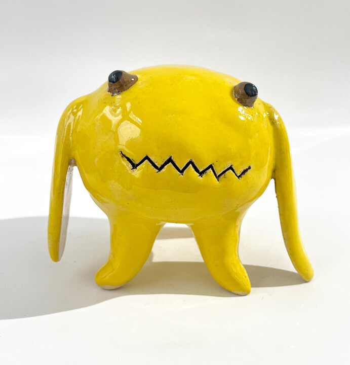 Funny Yellow 雕塑, 4.3x5.5 in
