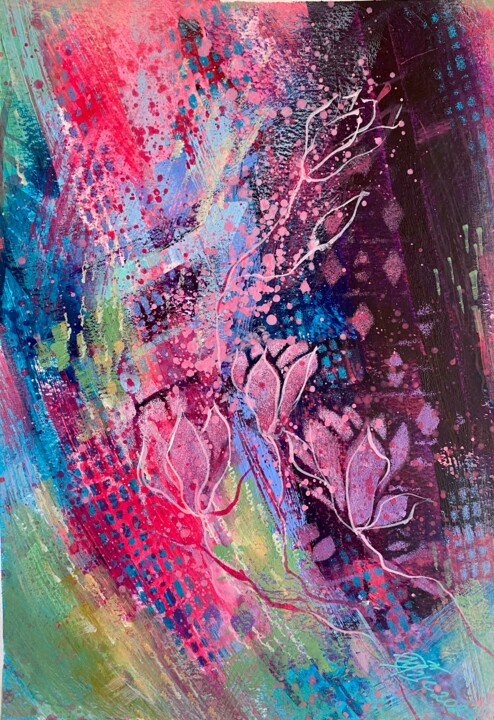 PINK GLOW 4/4 图画, 10.8x7.5 in