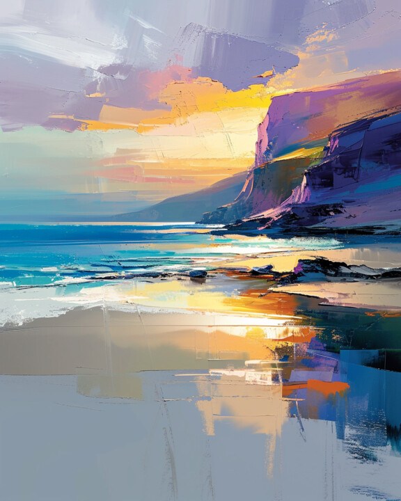 Landscape 미술작품, 40x30 in