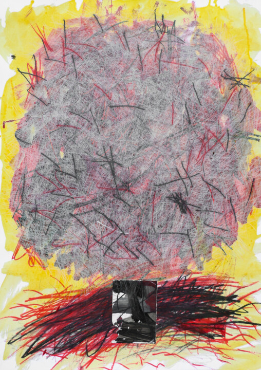 Painting titled ""Good to hide, and…" by Giulio Benatti, Original Artwork, Acrylic