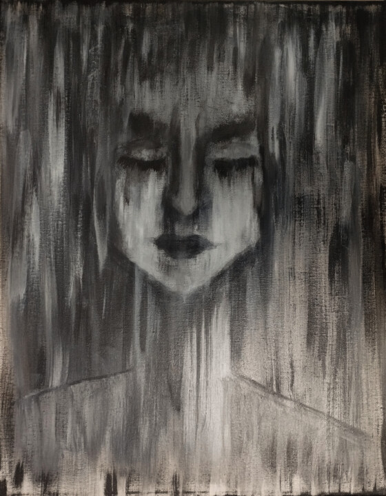 Kiedy Płaczę 绘画, 19.7x15.8 in