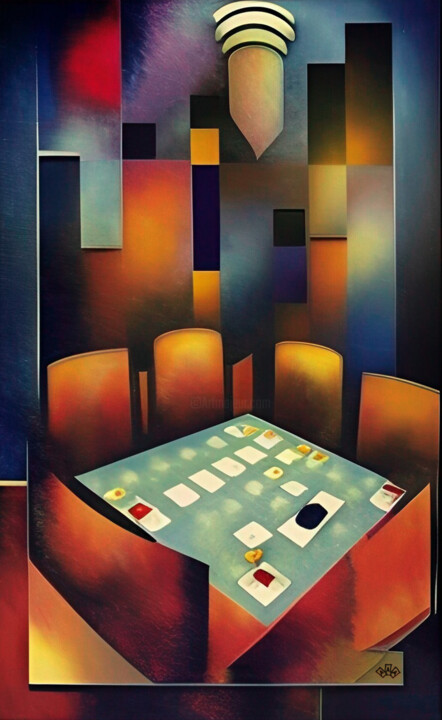 To each his place 绘画, 52x31.5 in