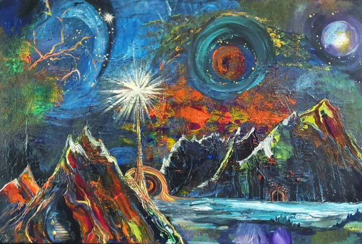Prophecies 绘画, 19.5x29.3 in