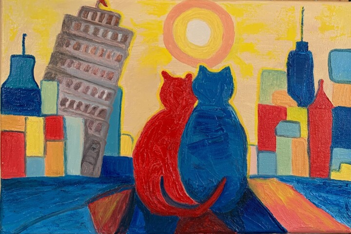 Italian holidays Pittura, 7,9x11,8 in
