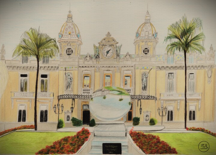 Le casino de Monte-Carlo. 图画, 11x15.8 in