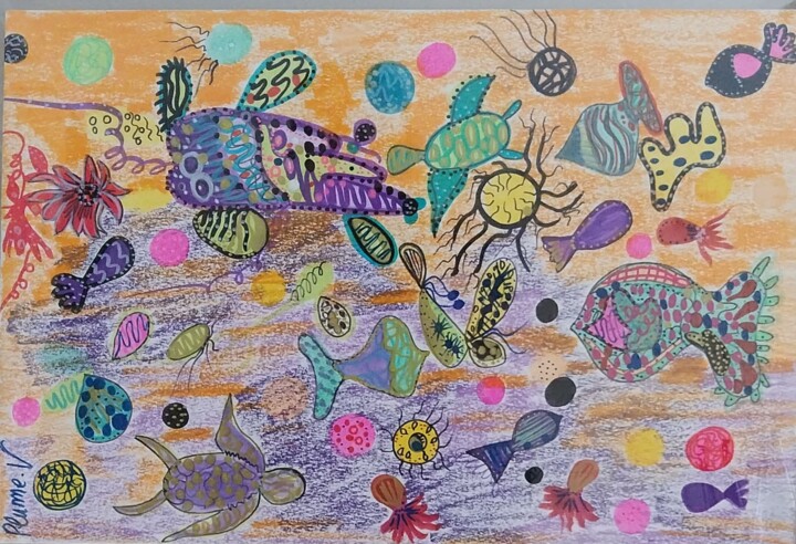 图画,  11.4x16.5 in 