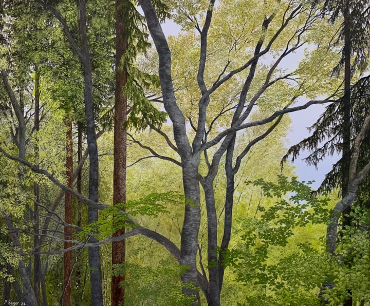 Renouveau Painting, 19.7x23.6 in
