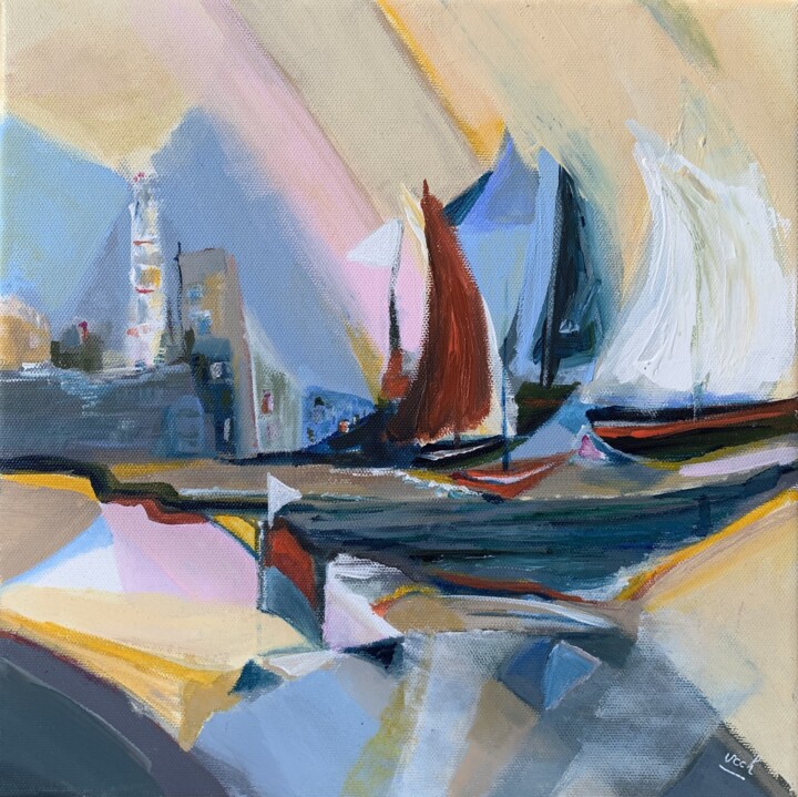 Caravelles 绘画, 11.8x11.8 in