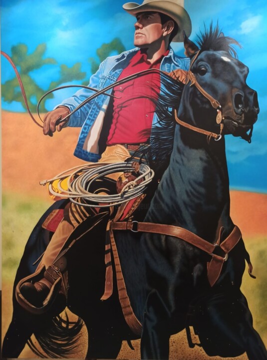 Marlboro Man 绘画, 94.5x70.9 in