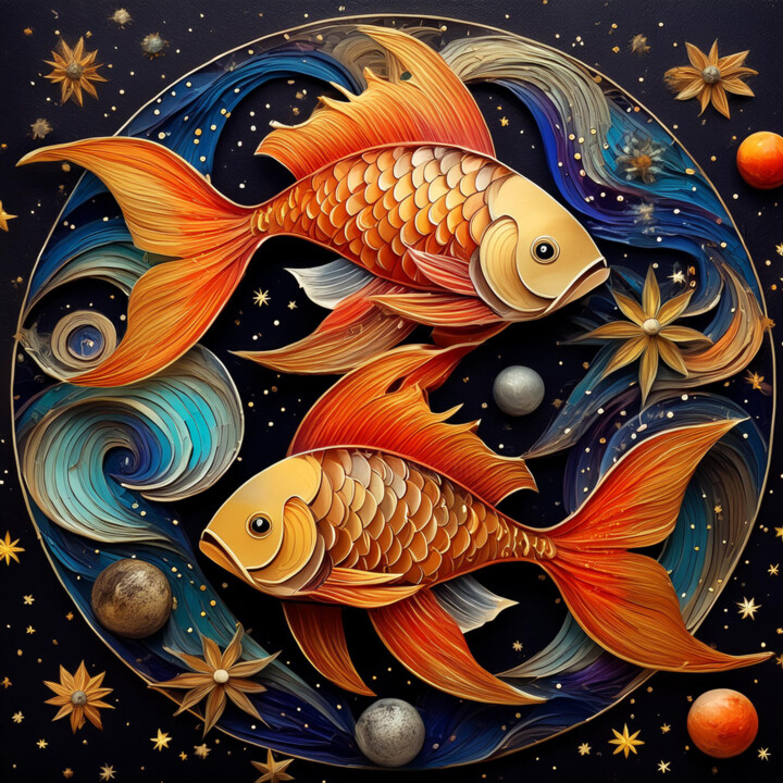Sternzeichen - Fische 数字艺术