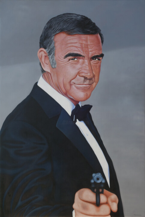 James Bond 007 绘画, 82.7x55.1 in