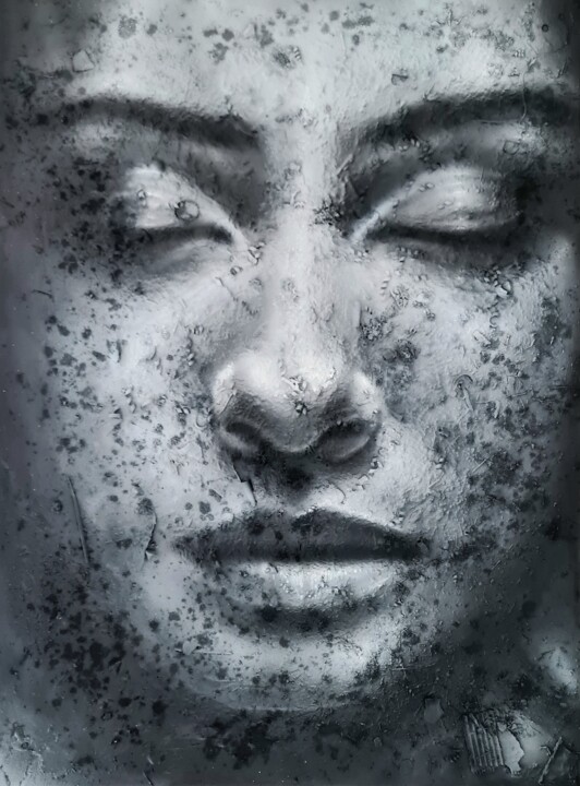 Close your eyes 绘画, 39.4x28.7 in