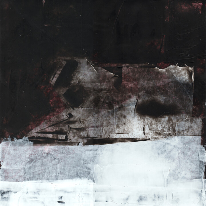 Painting titled "#191, 25x25cms, acr…" by Michel Debray, Original Artwork, Acrylic Mounted on Cardboard