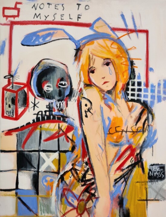 Notes to myself 绘画, 31.5x23.6 in