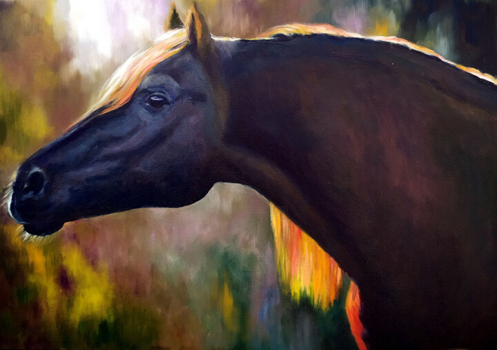 Fiery Schilderij, 19,7x27,6 in