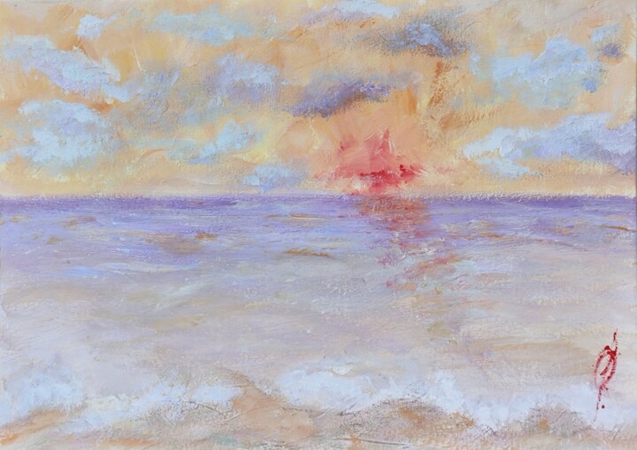 Marmalade sea 绘画, 5.9x8.3 in