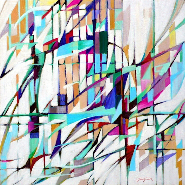 Peinture intitulée "Lettre à un glaciol…" par Francis Gengoux, Œuvre d'art originale, Huile