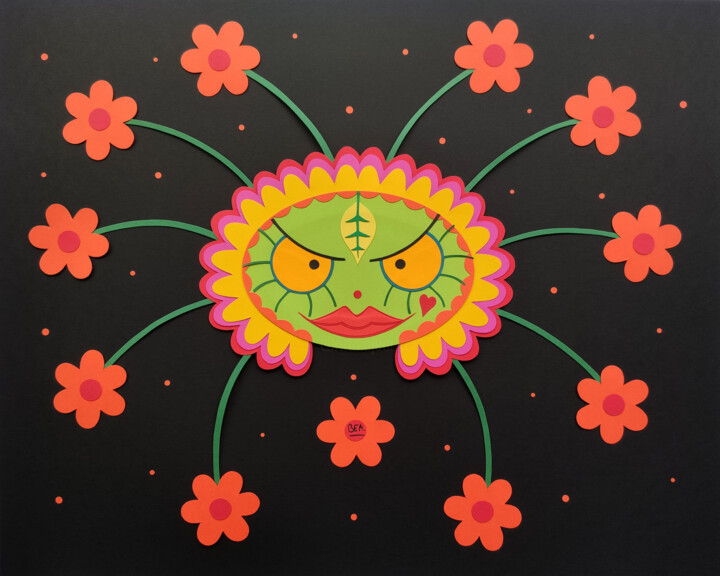 Collages intitulée "Titania" par Beatrice Sartori, Œuvre d'art originale, Collages