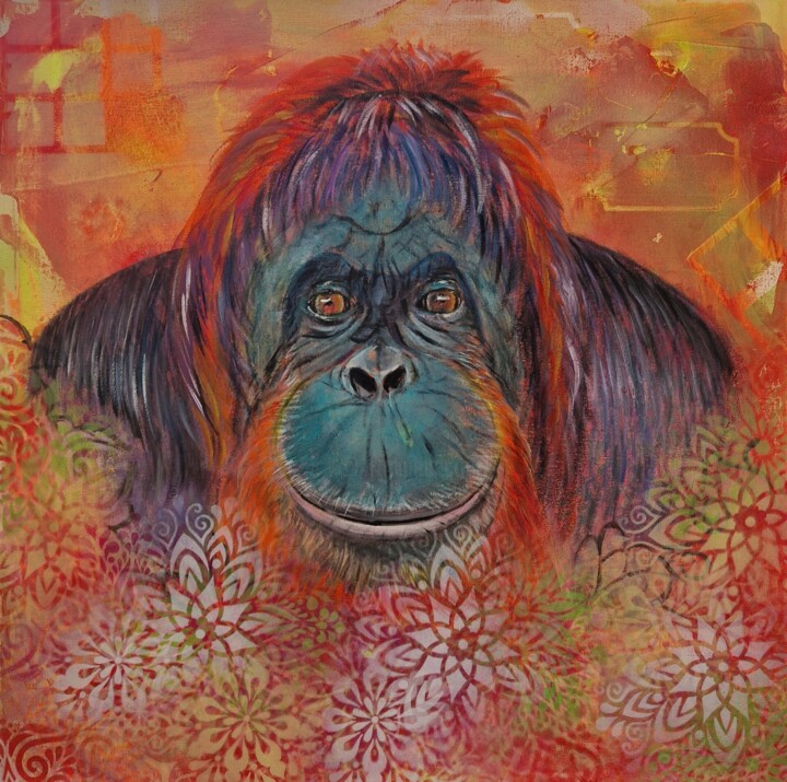 Peinture intitulée "Force tranquille" par Ralph.S, Œuvre d'art originale, Huile