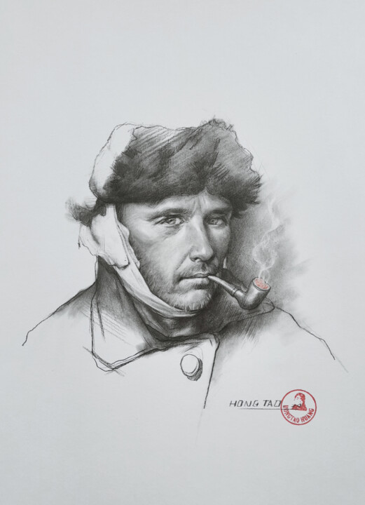 Portrait of van gogh 图画, 10.6x7.5 in
