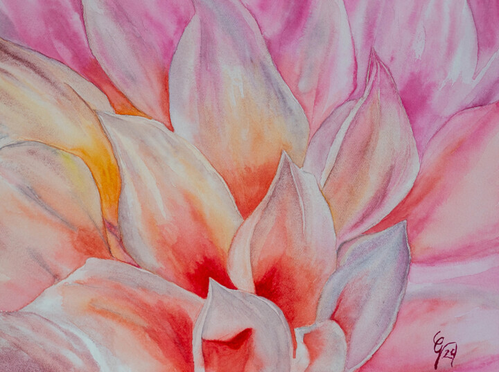 Petals Pittura, 9x12 in