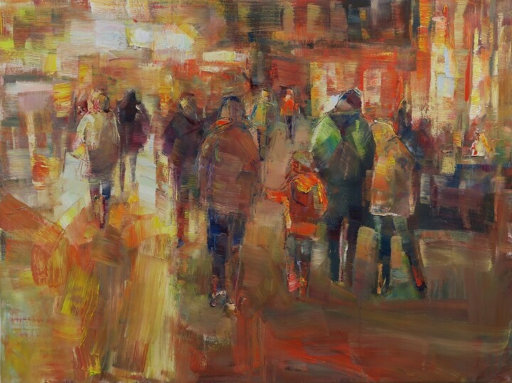 La vie nocturne XIV Painting, 23.6x31.5 in