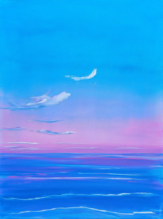 Malerei mit dem Titel "Be happy" von Sophia Kühn, Original-Kunstwerk, Acryl